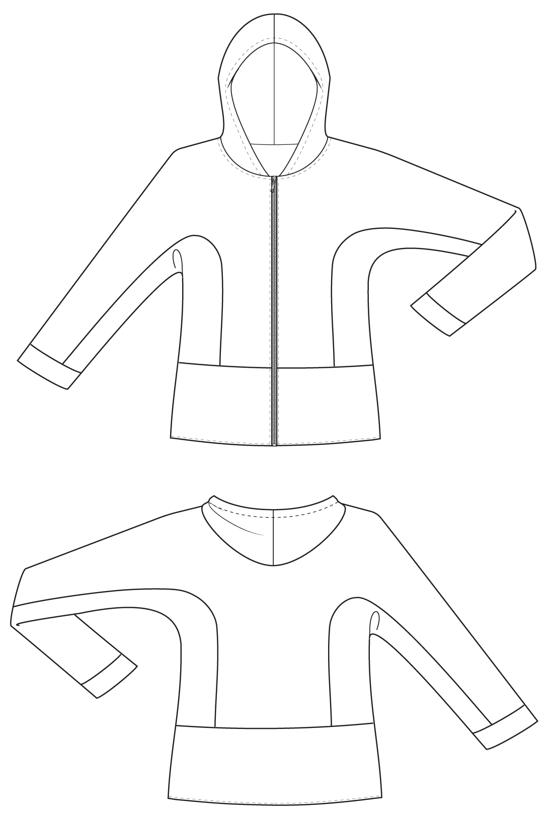 Enlarge a Pattern for a Jacket for Kids