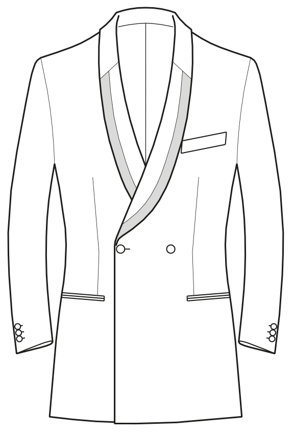 pattern double-breasted jacket basic block