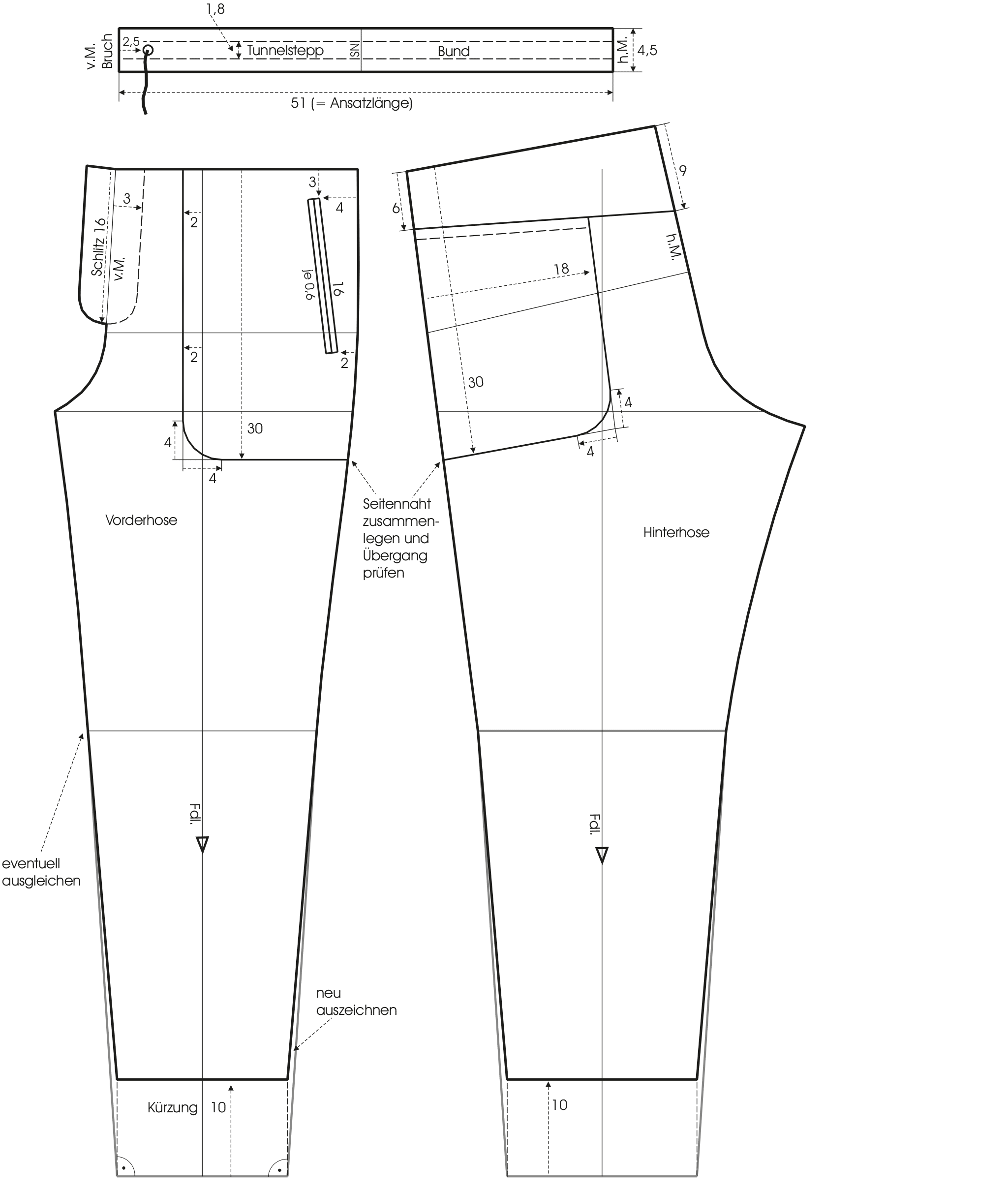 1950's Sewing Pattern: Women's Pants Trousers Slacks - Waist 26
