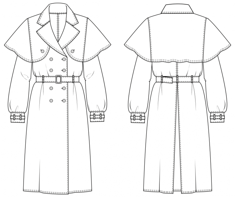 Trenchcoat Pattern › M.Mueller & Sohn