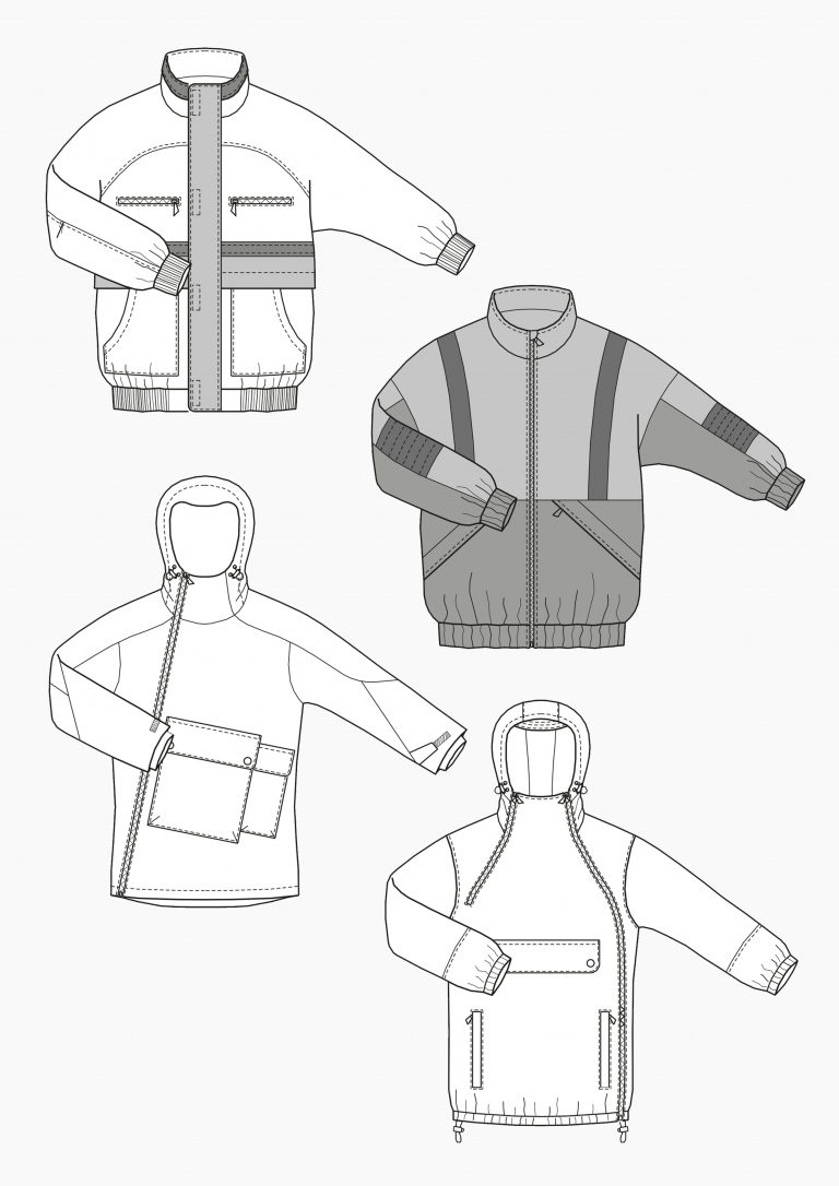 Pattern Construction of Windbreaker for Men › M.Mueller & Sohn