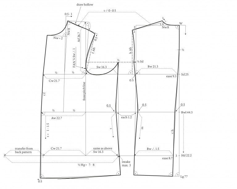 Pattern for Chef Jackets › M.Mueller & Sohn