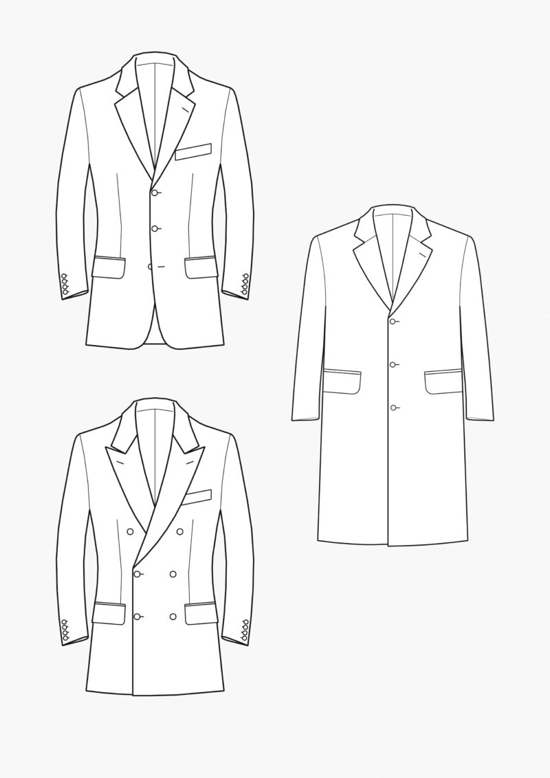 Product: Pattern Making for Men: Grading: 3-Button Jacket, Double-Breasted Jacket & Belly Coat