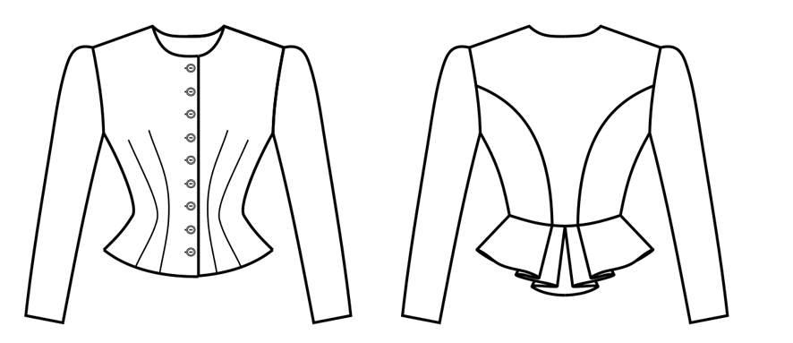 Dirndl Blouse Lieschen / Digital Sewing Pattern Size. 34-44 